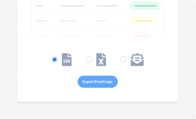 Illustration of email log export