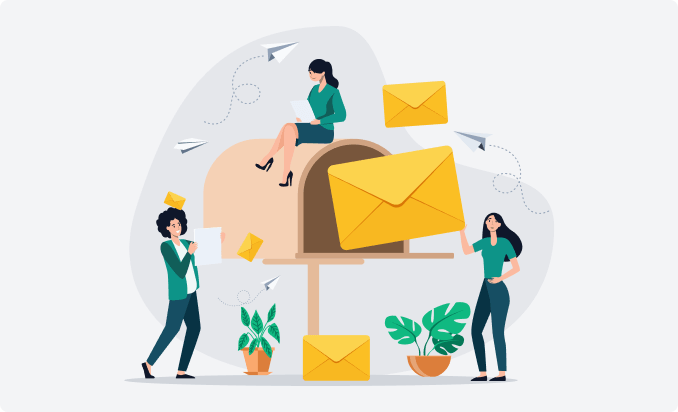 Illustration of improved email deliverability