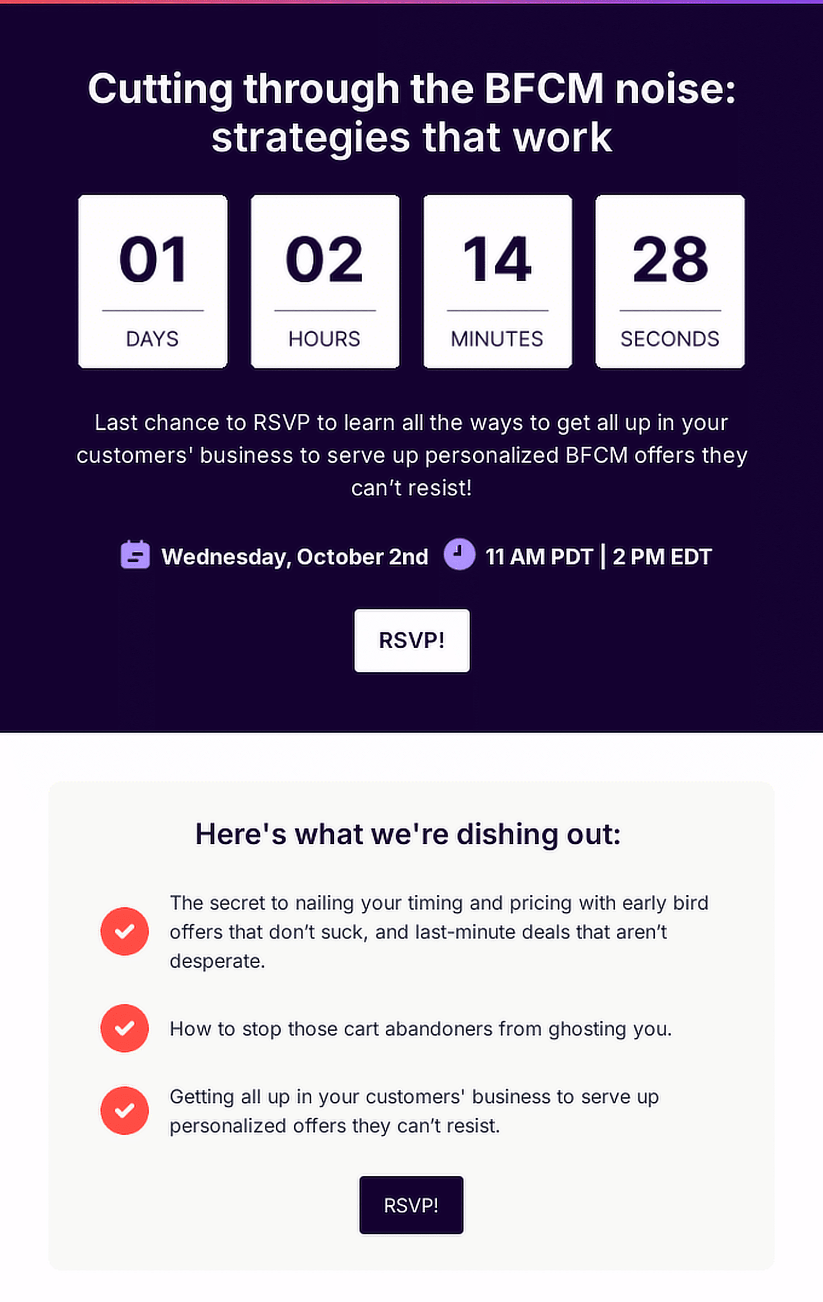 countdown timer email