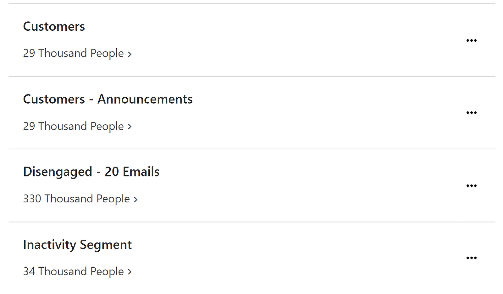 email segments