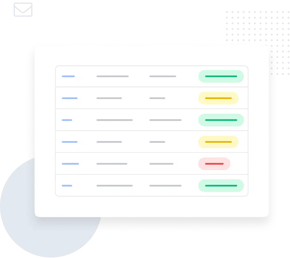 Illustration of email logs