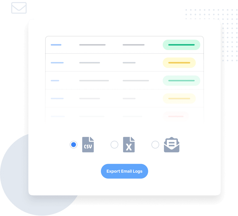 Illustration of export email logs