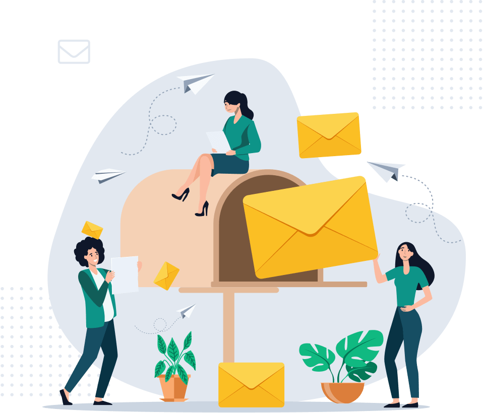 Illustration of improved email deliverability