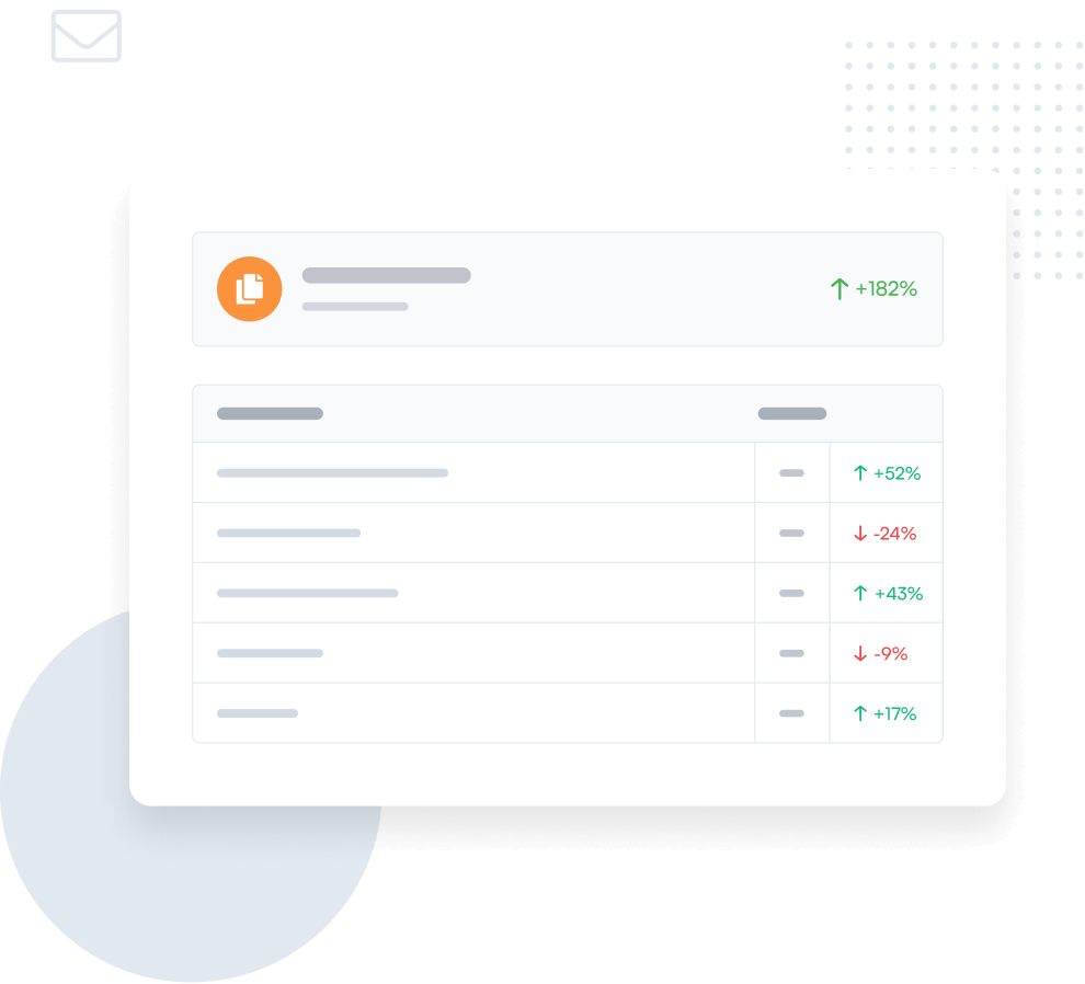 Illustration of weekly email summaries