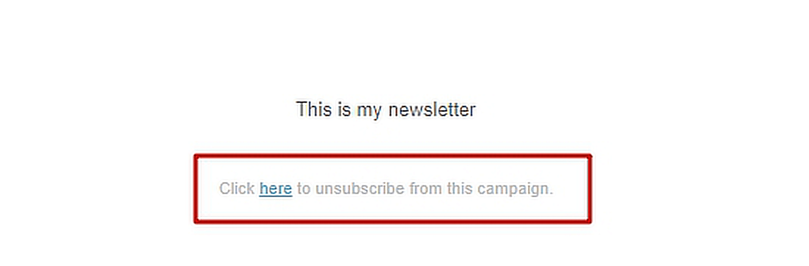 unsubscribe