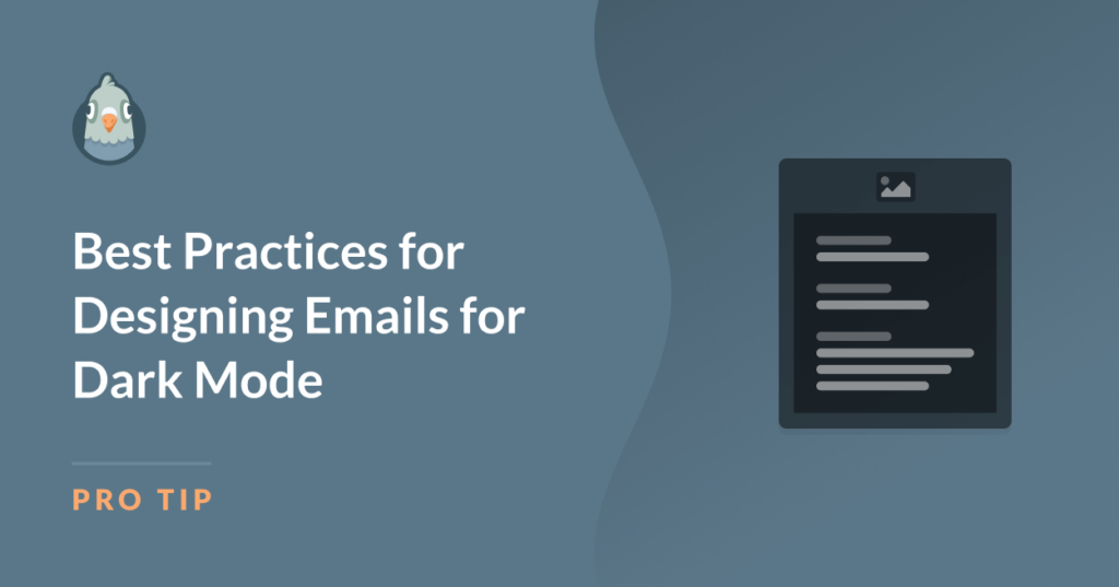 best practices for designing emails in dark mode