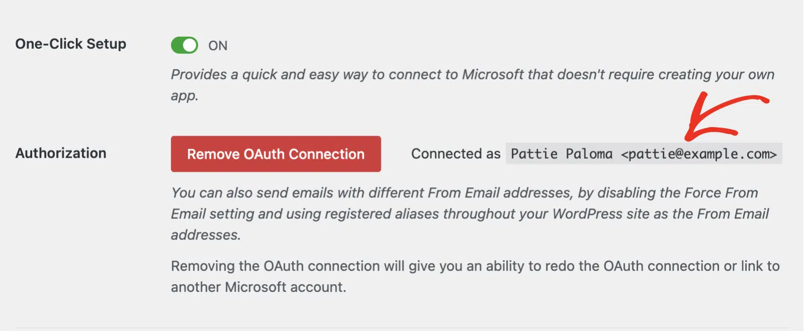 authorized-email-name-gmail - WP Mail SMTP Authorized Microsoft email address