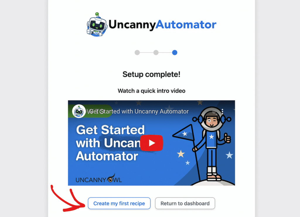 create recipe uncanny automator