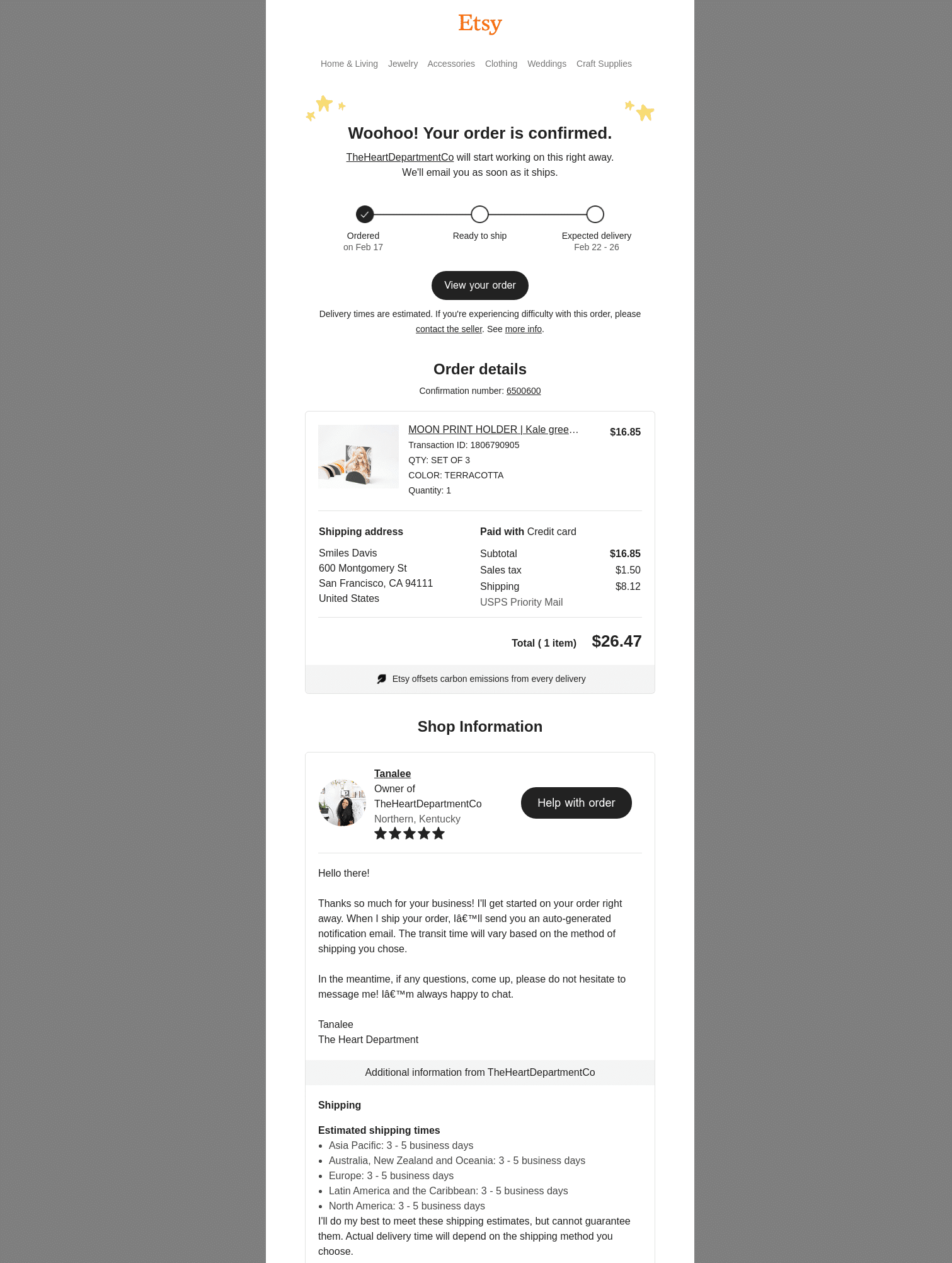 10 Order Confirmation Email Examples to Impress Customers