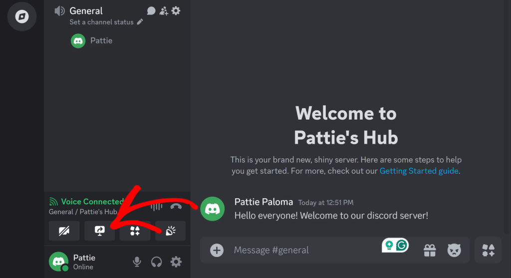 share screen discord