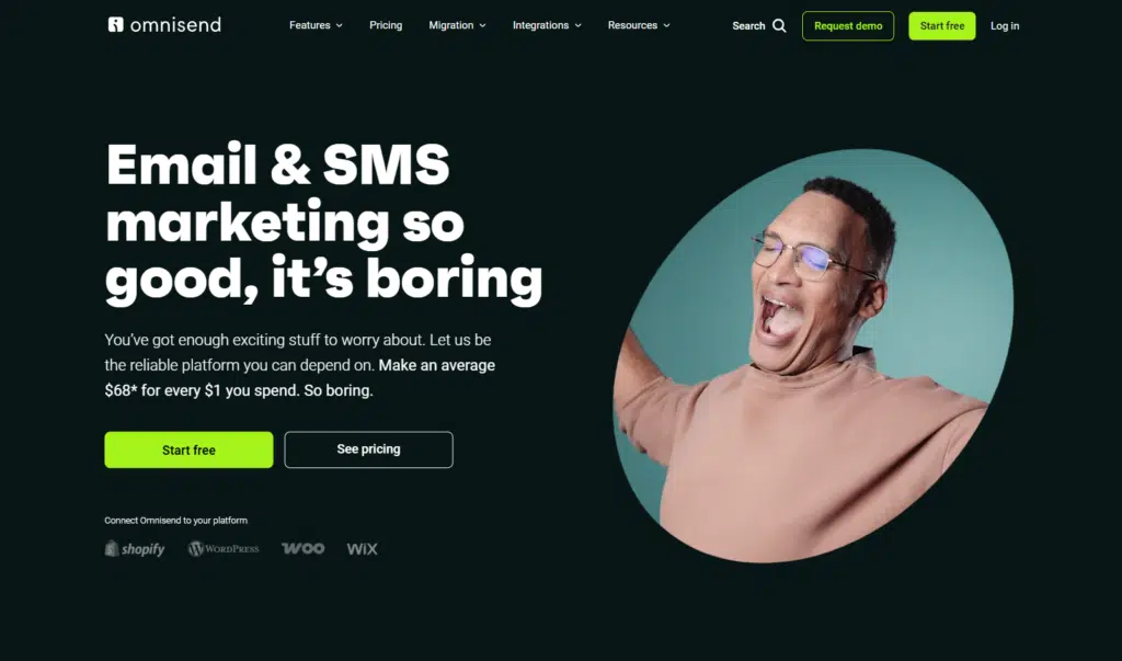 omnisend homepage