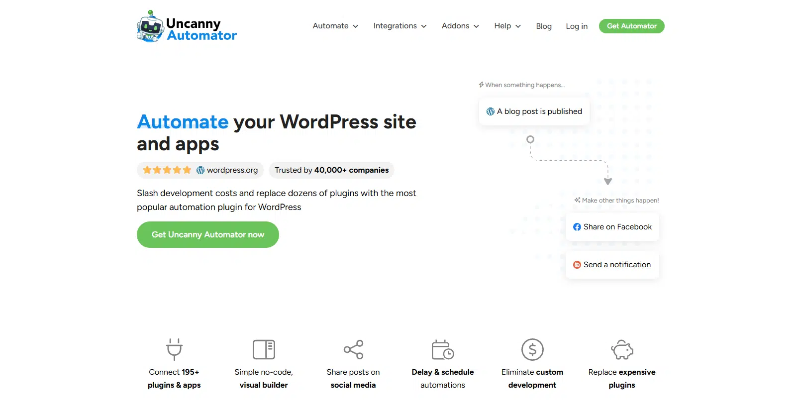 Homepage Uncanny Automator - WP Mail SMTP Homepage Uncanny Automator