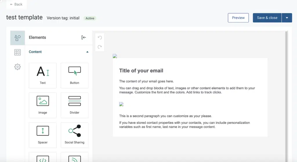 Mailgun email template builder