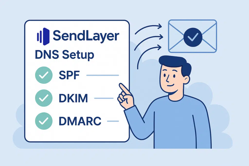 SendLayer DNS setup