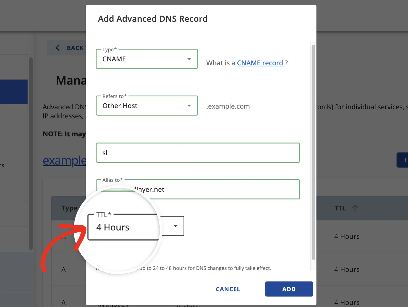 ttl-in-bluehost