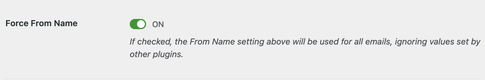 Force from name