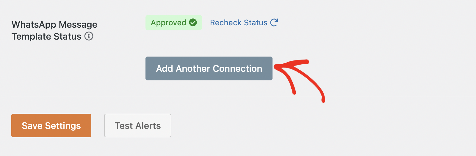 Add another Connection button