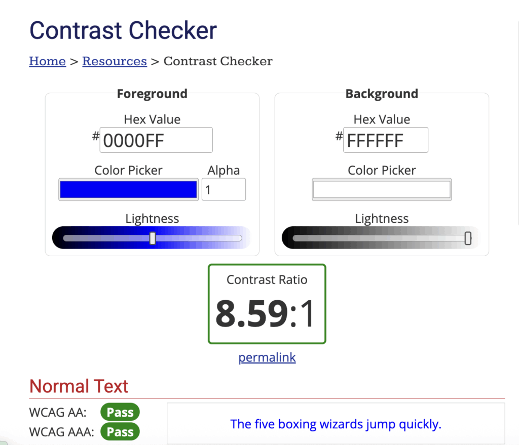 contrast-checker - WP Mail SMTP Verificador de contraste WCAG