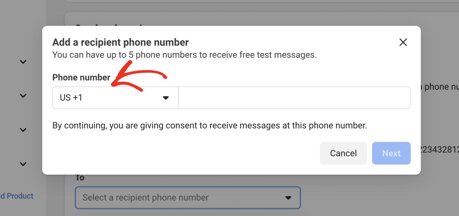 Confirm country code