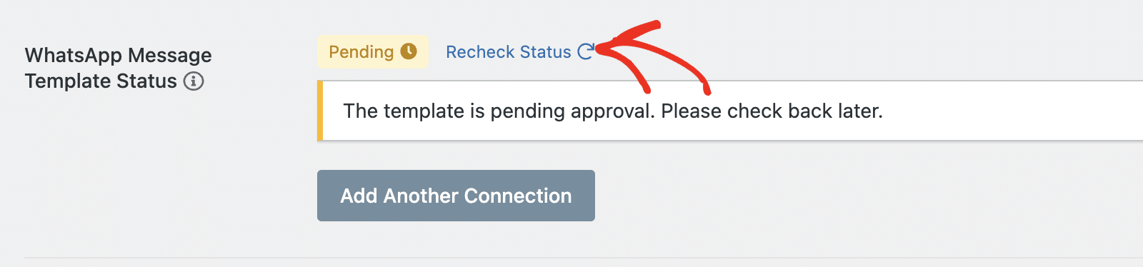 Recheck template status
