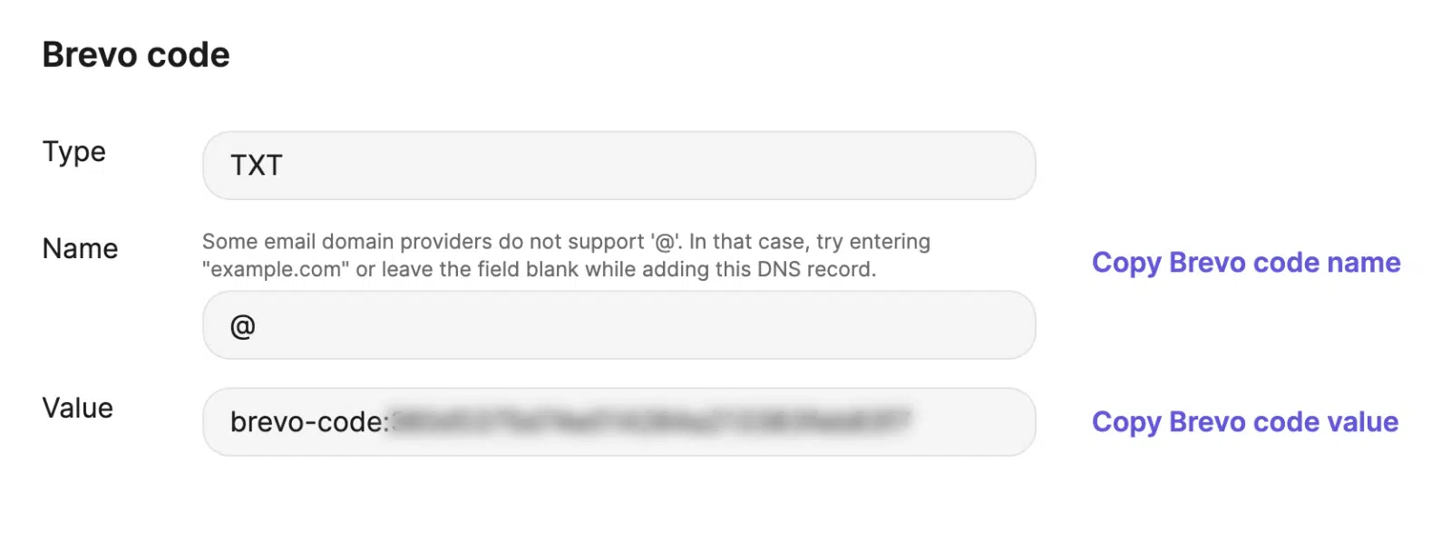 TXT レコードの検証