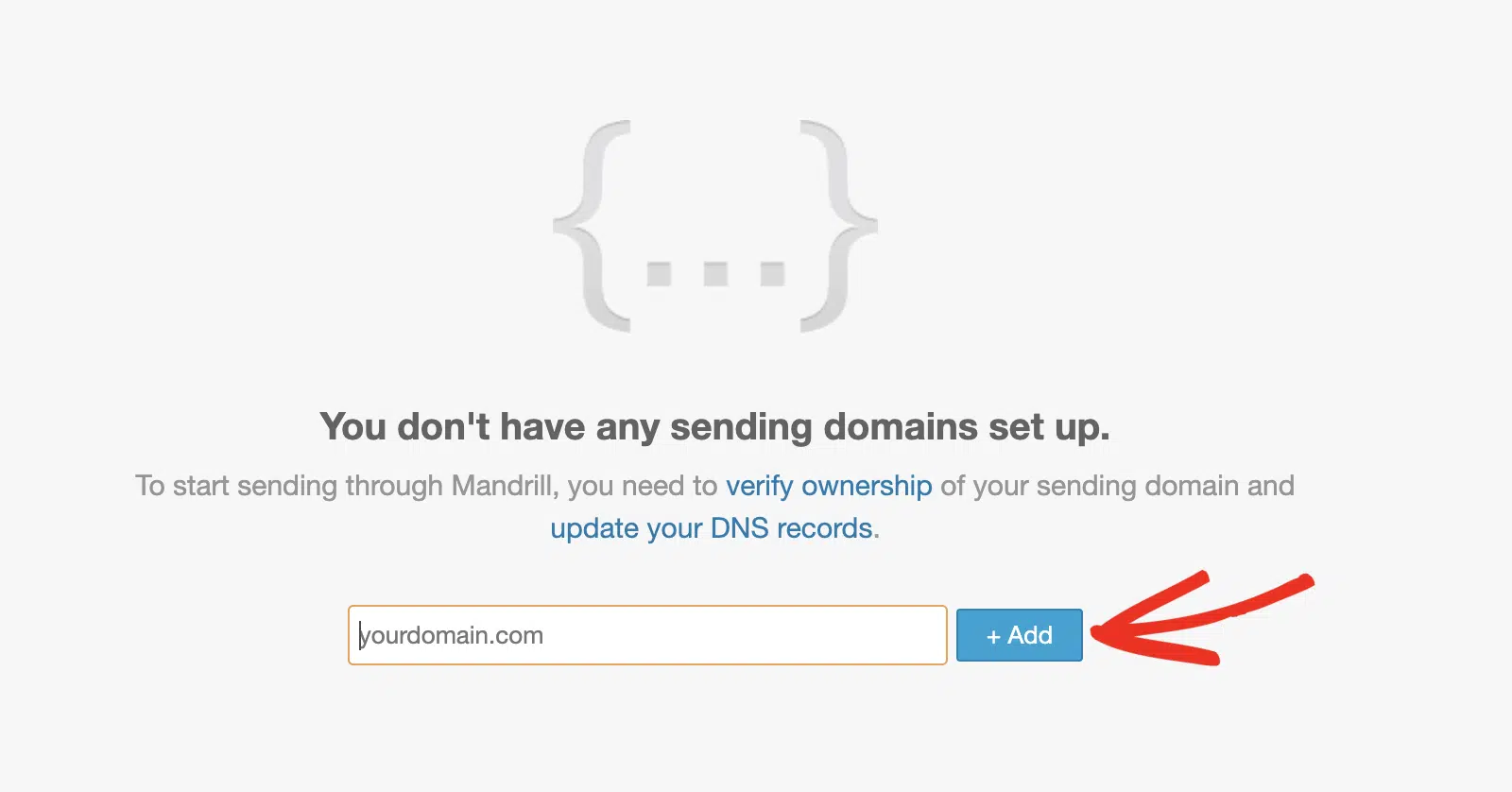 Enter domain name