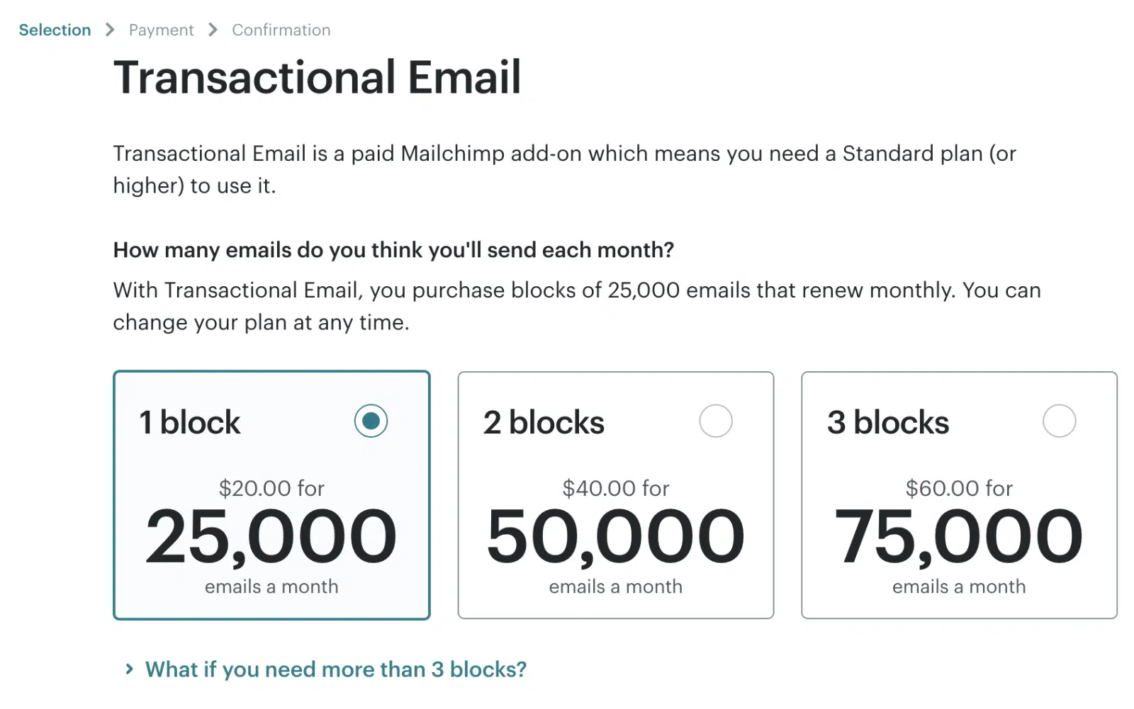 Mailchimp Transactional Email signup