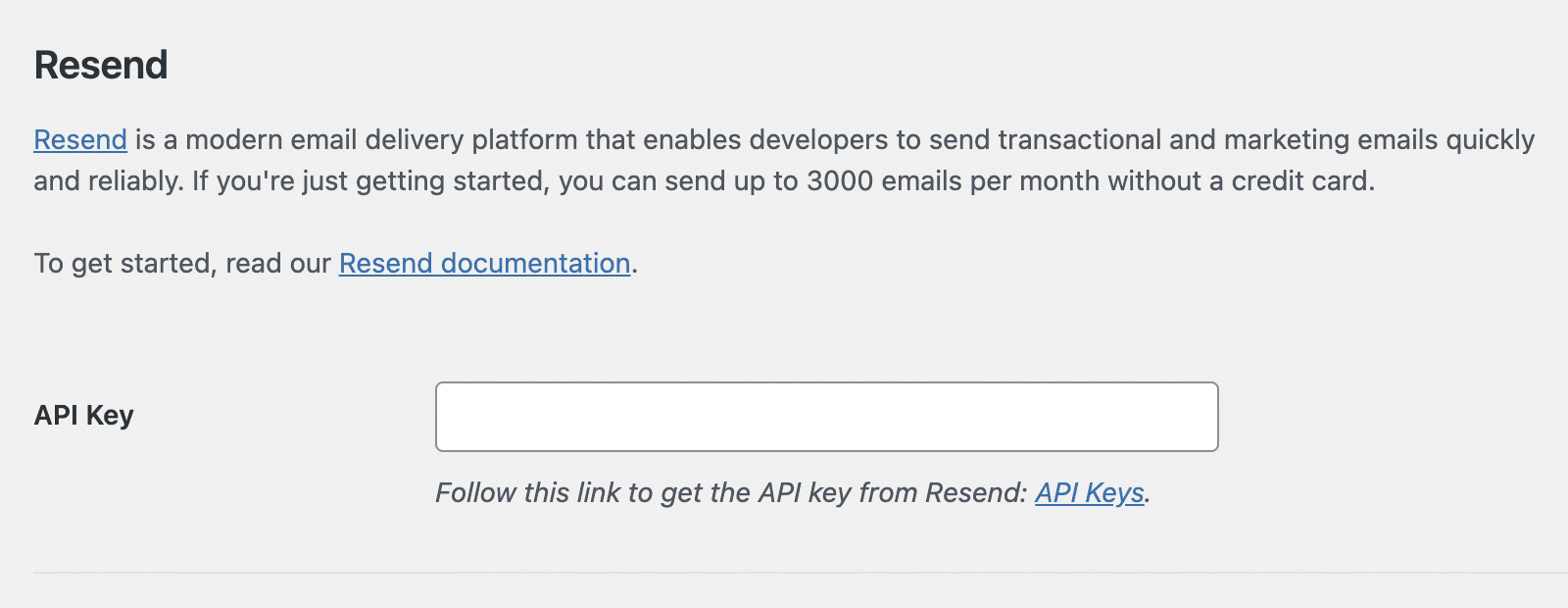 Options de configuration du renvoi