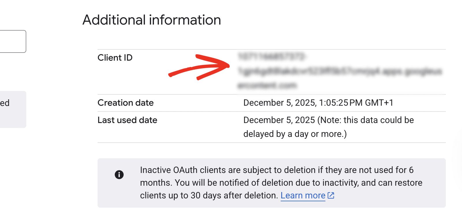 ID do cliente e segredo do cliente