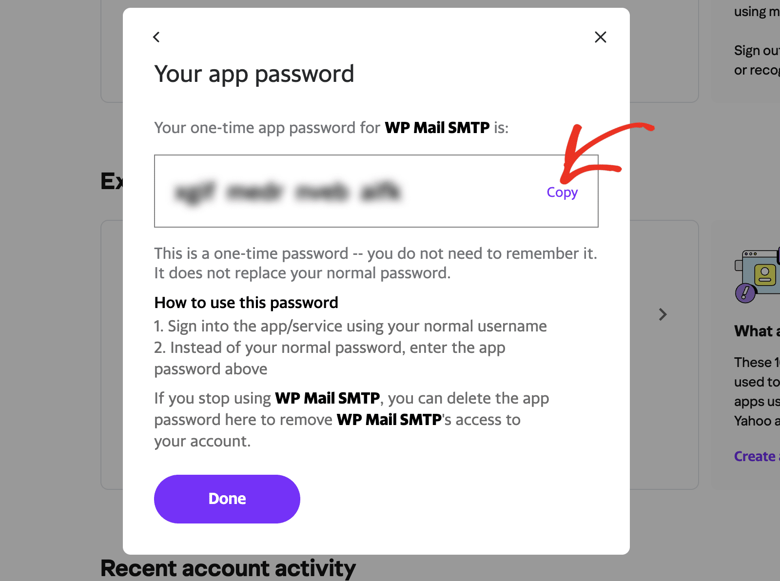 App Password for WP Mail SMTP