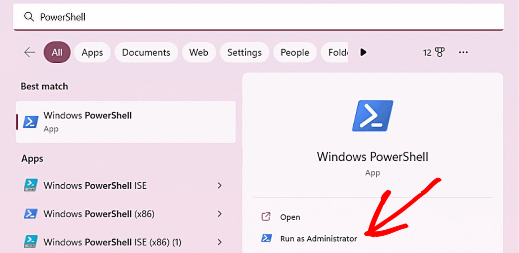 ejecutar PowerShell en Windows