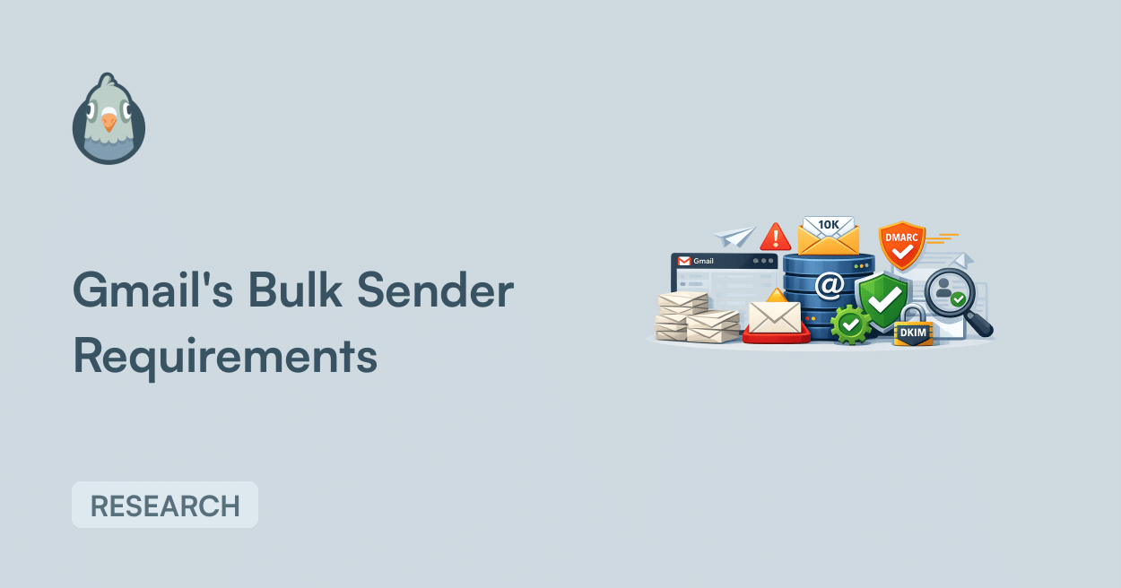 Requisitos do Gmail para remetentes em massa