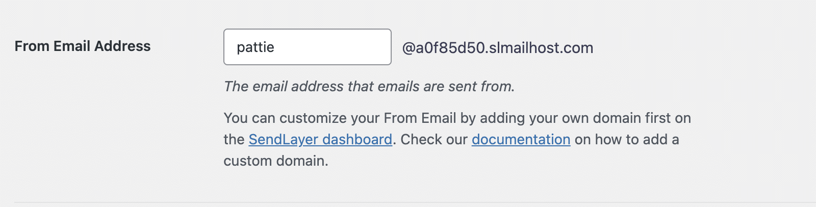 メール設定から
