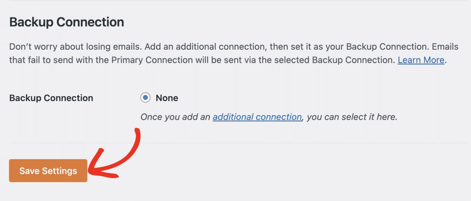 設定の保存ボタン