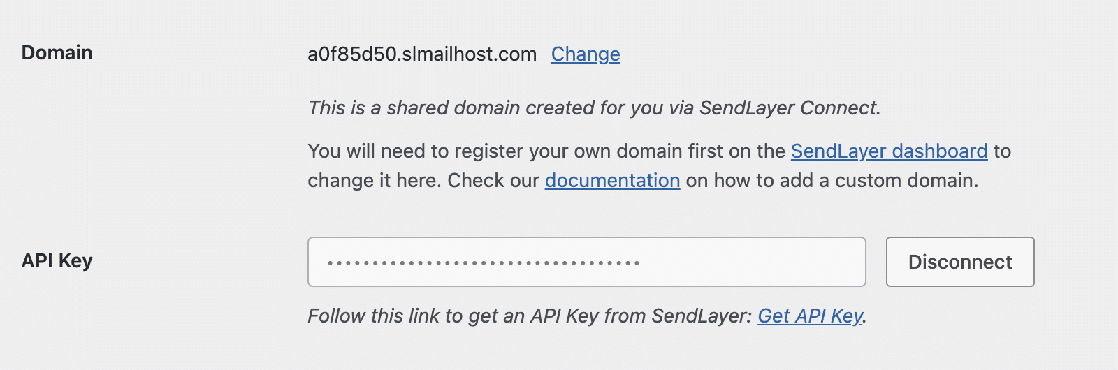 SendLayer WP Mail SMTPにSendLayer 