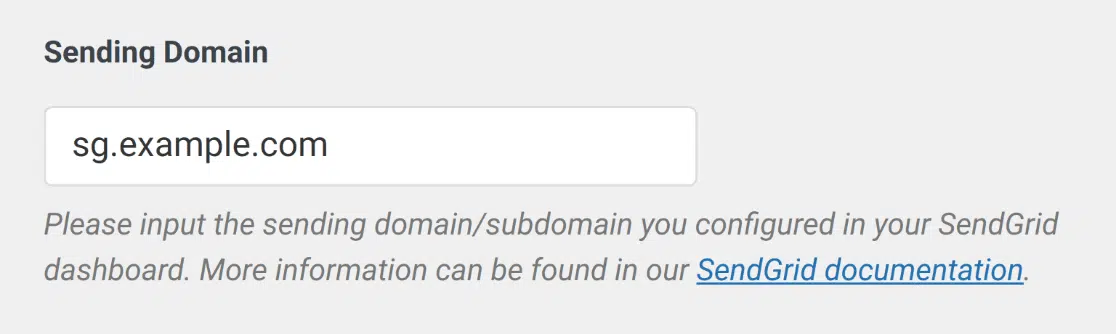 Sending Domain field in WP Mail SMTP