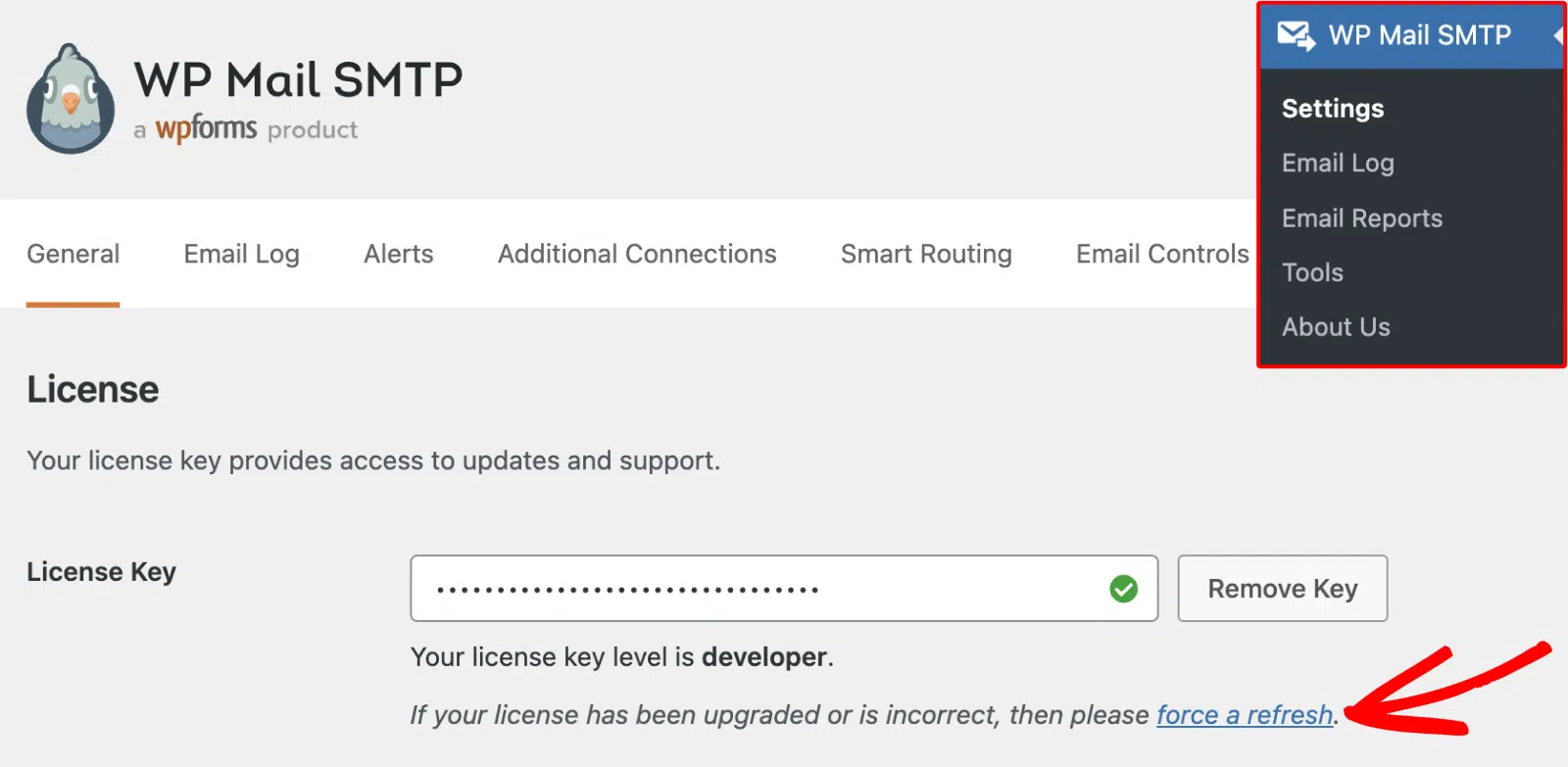 Force a refresh link