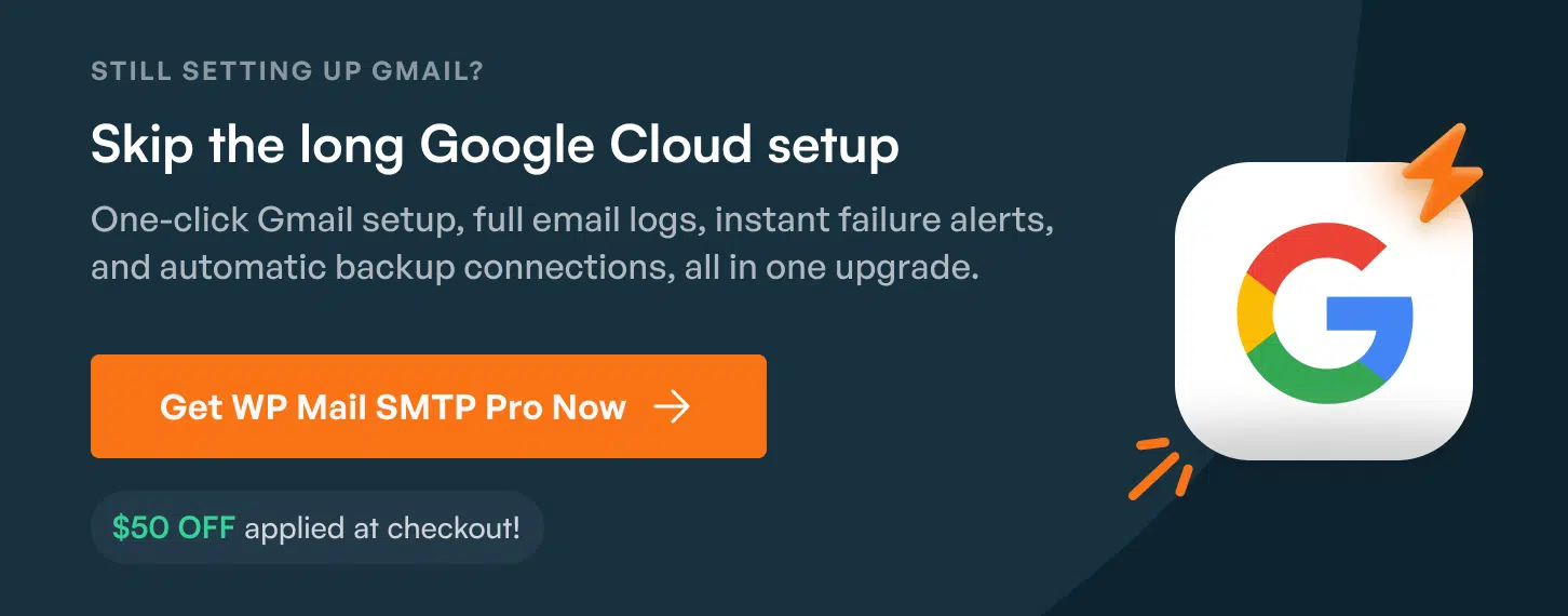 Gmail one click banner