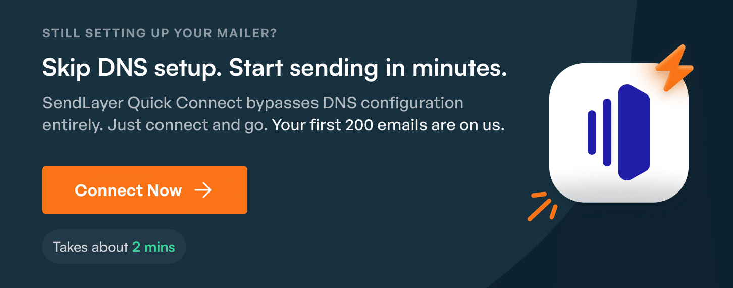 Fonctionnalité de connexion rapide SendLayer