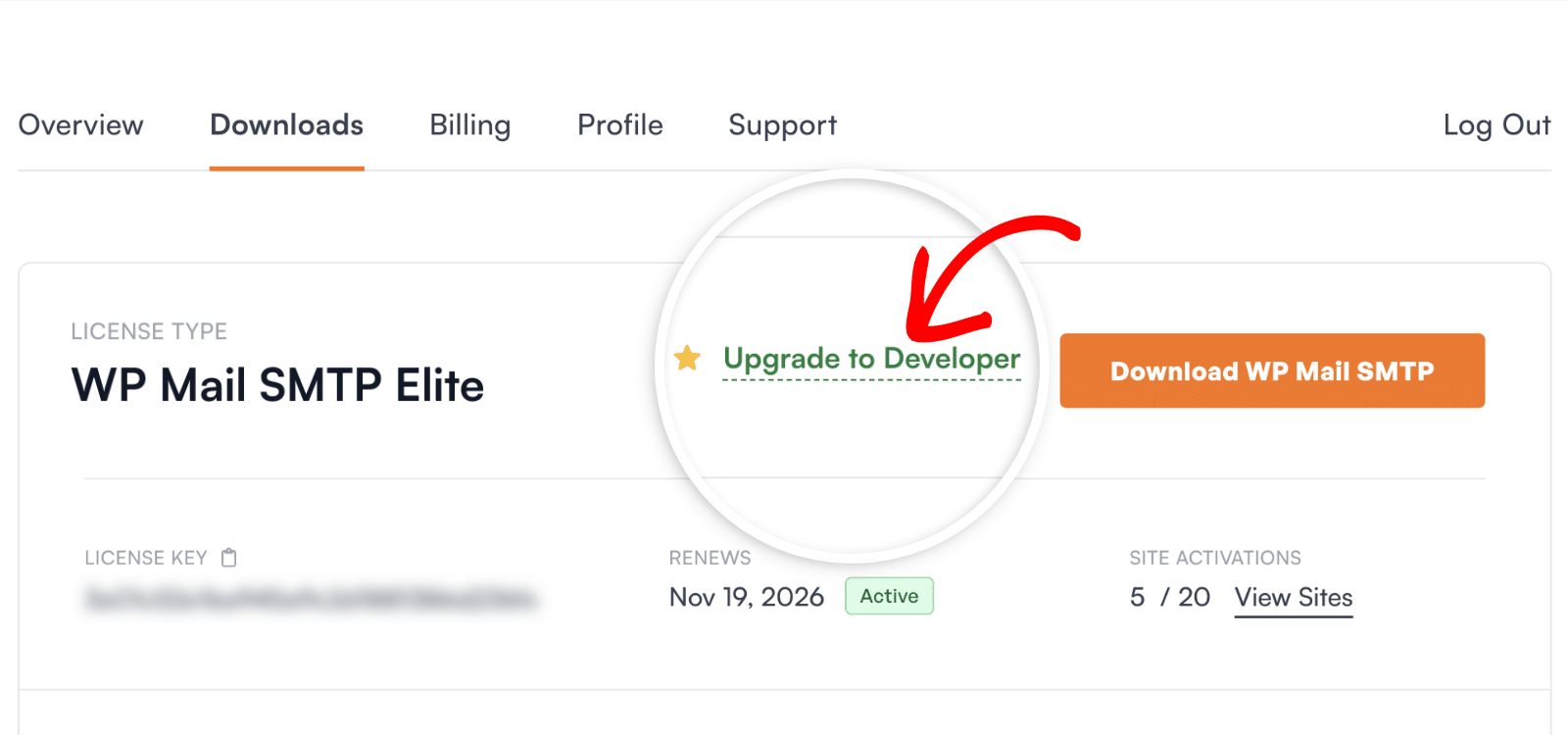 Atualizar para o nível de licença WPForms Pro