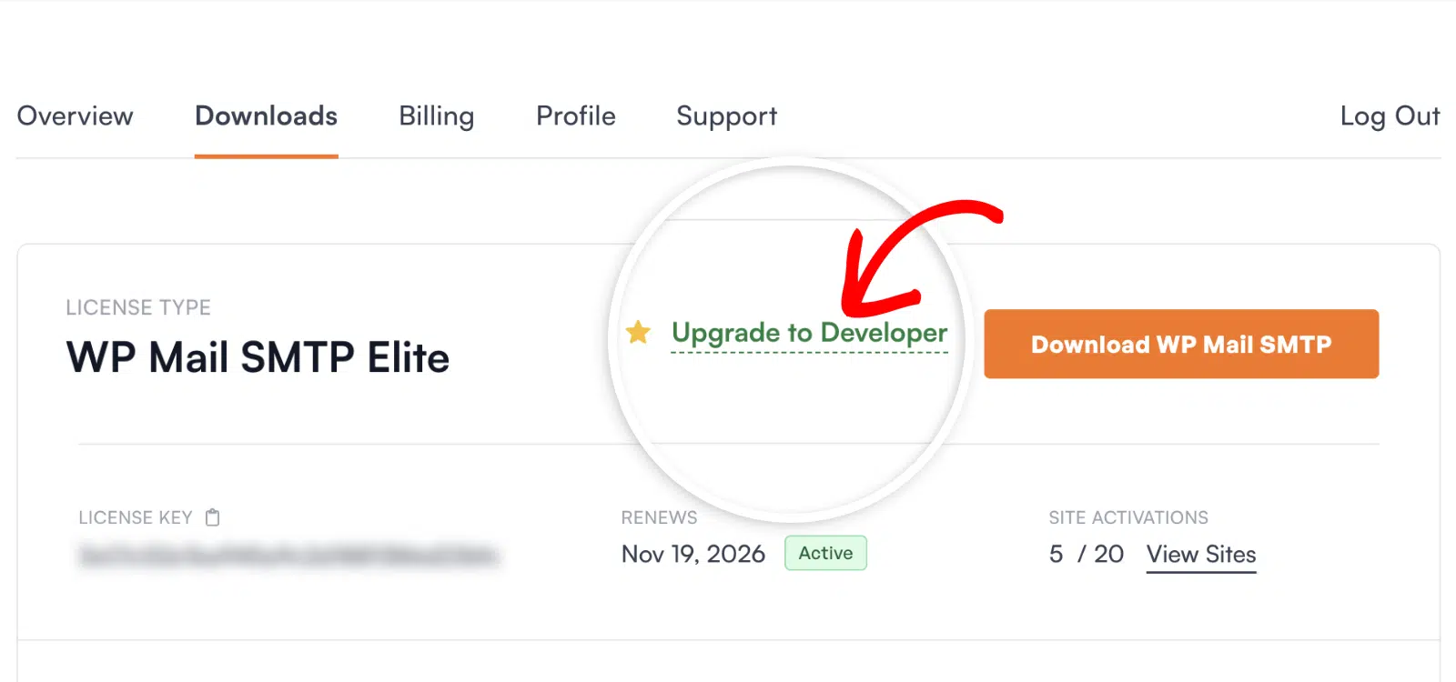 Upgrade to WPForms Pro license level