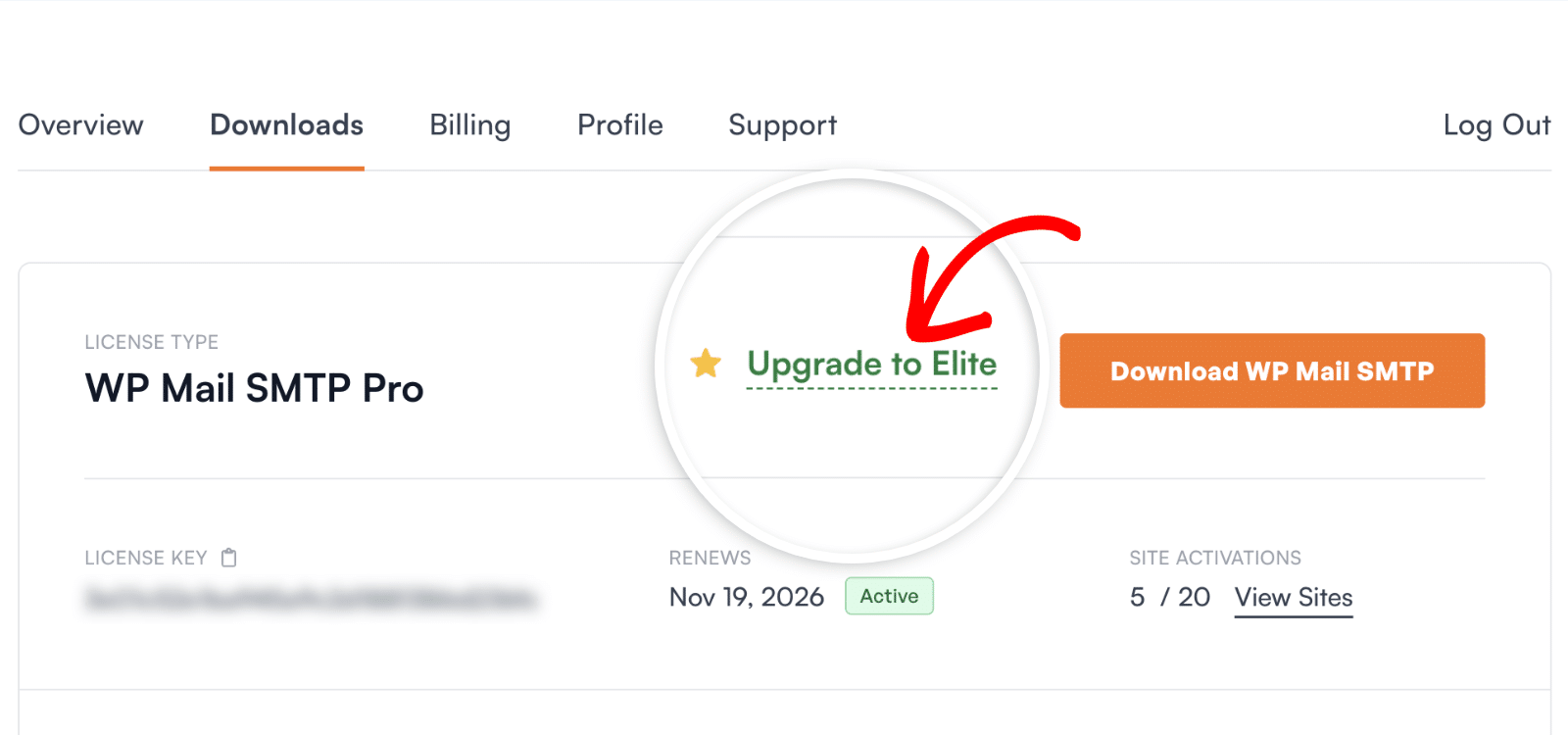 Atualizar para o nível de licença Plus